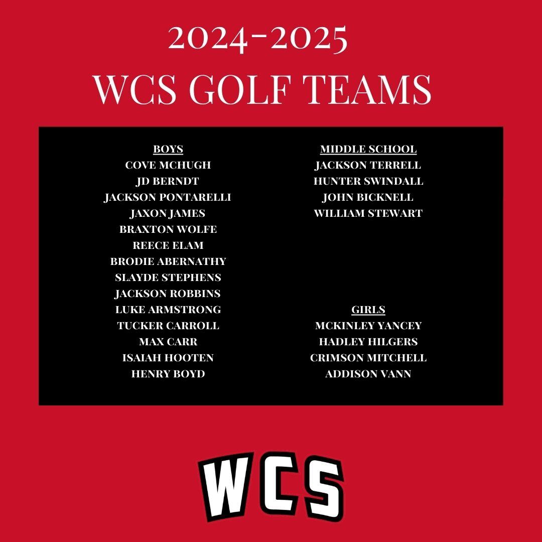 2024-2025 golf team